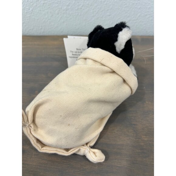 RARE Black and White Cat Kitty in Bemis Flour Bag Vintage 1999 Great Condition W - Picture 4 of 6